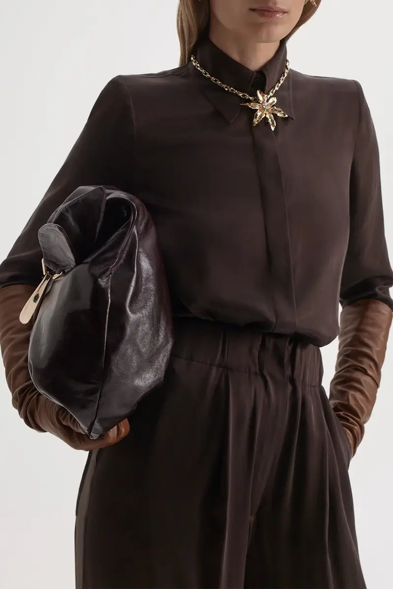 Scanlan Theodore Long Sleeve Shoulder Pad Shirt | Thumbnail 3 Scanlan Theodore Long Sleeve Shoulder Pad Shirt | Thumbnail 3