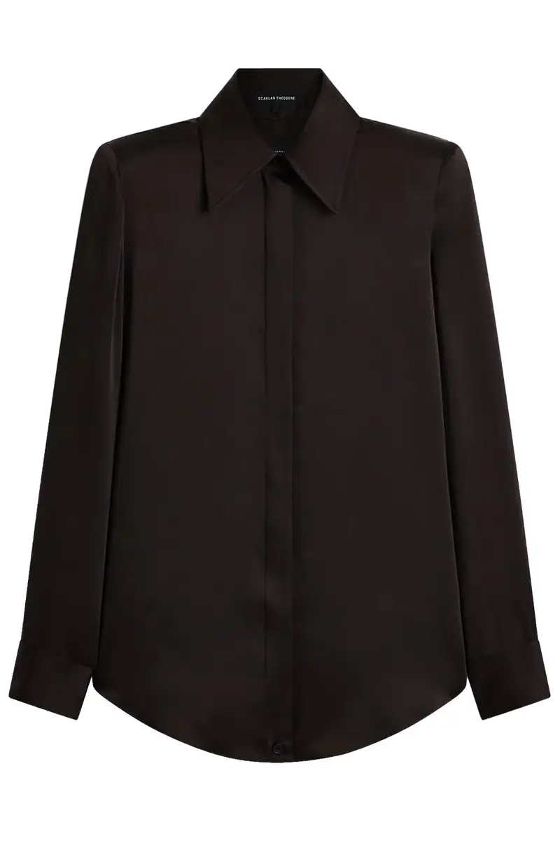 Scanlan Theodore Long Sleeve Shoulder Pad Shirt