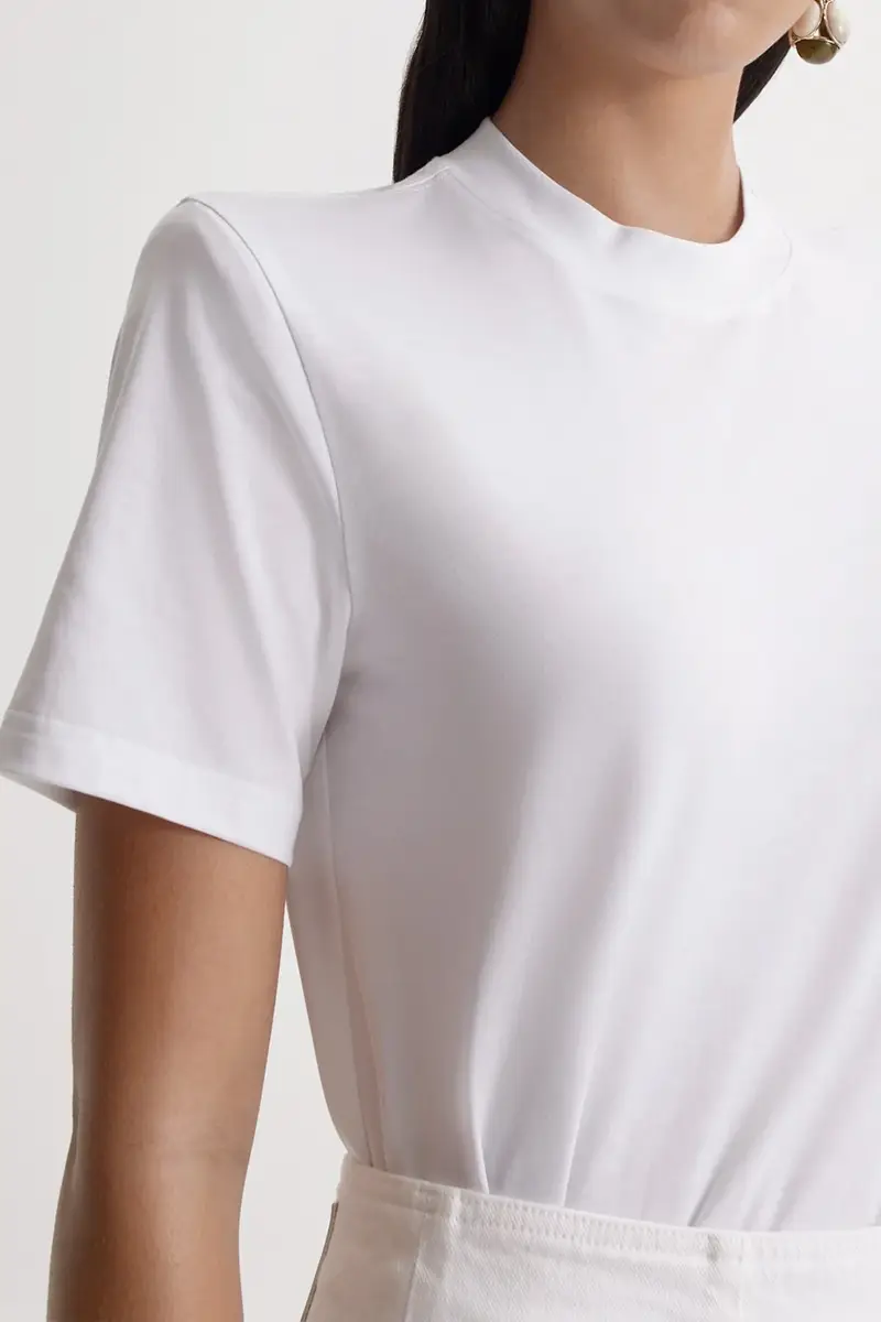 Scanlan Theodore Short Sleeve Shoulder Pad T-Shirt | Thumbnail 3 Scanlan Theodore Short Sleeve Shoulder Pad T-Shirt | Thumbnail 3