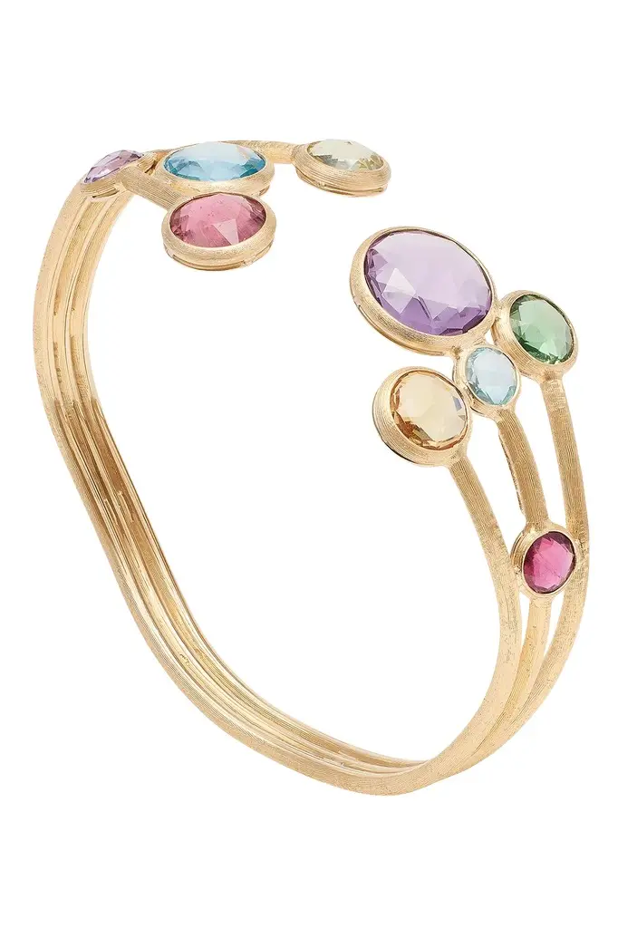 MARCO BICEGO Multi-Colored Gemstone Jaipur Cuff Bracelet