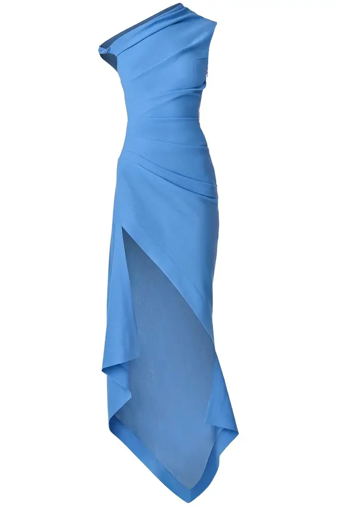 Asymmetric Pleated Dress Asymmetric Pleated Dress