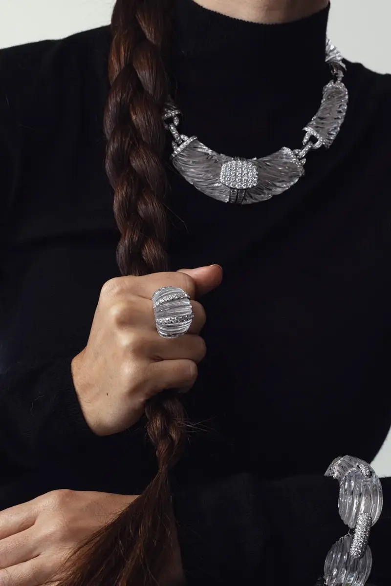 DAVID WEBB Diamond Hutton Ring | Thumbnail 4 DAVID WEBB Diamond Hutton Ring | Thumbnail 4