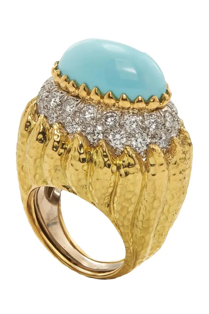 Turquoise Diamond Mount Olympus Ring Turquoise Diamond Mount Olympus Ring