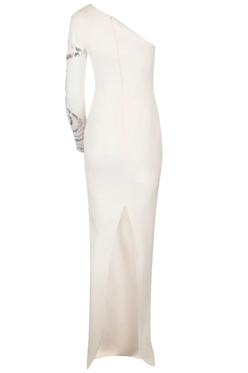 PAMELLA ROLAND Crystal Embellished One Shoulder Gown | Thumbnail 2