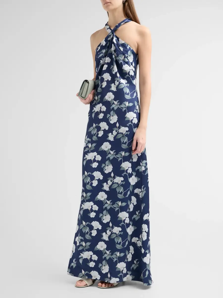SACHIN & BABI Women's Laurant Floral Print Halterneck Gown | Thumbnail 4 SACHIN & BABI Women's Laurant Floral Print Halterneck Gown | Thumbnail 4