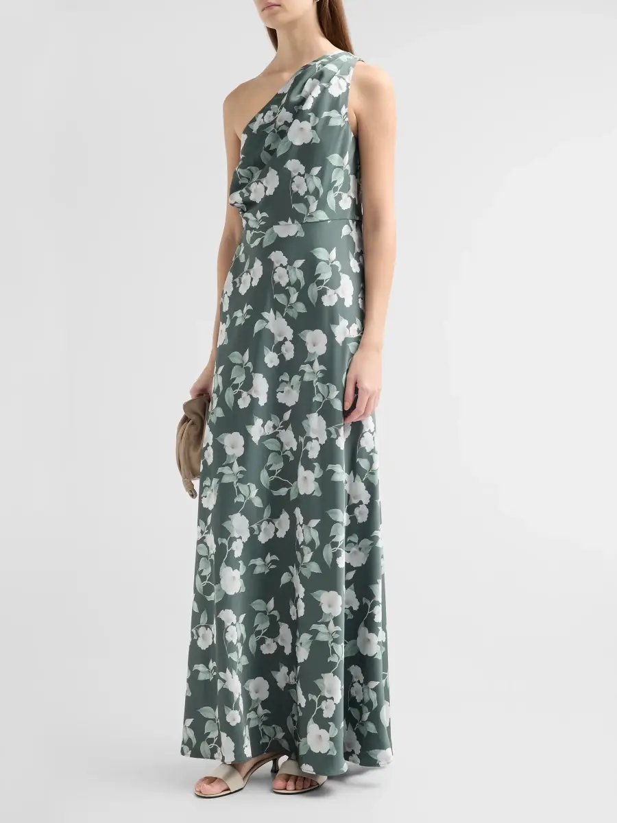 SACHIN & BABI Women's Delphine One-Shoulder Chiffon Gown | Thumbnail 4 SACHIN & BABI Women's Delphine One-Shoulder Chiffon Gown | Thumbnail 4