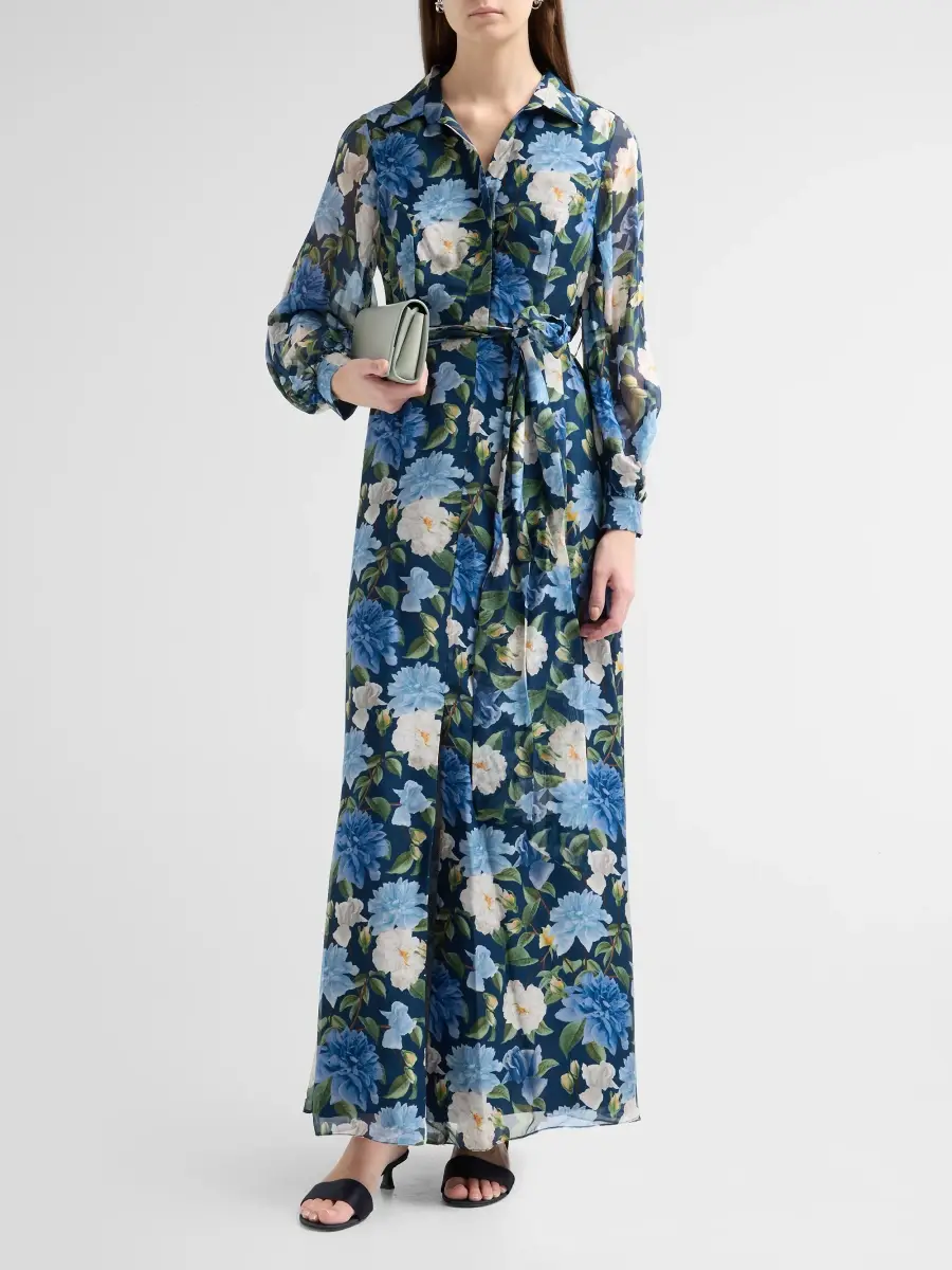 SACHIN & BABI Women's Priscilla Chiffon Shirt Gown | Thumbnail 2 SACHIN & BABI Women's Priscilla Chiffon Shirt Gown | Thumbnail 2