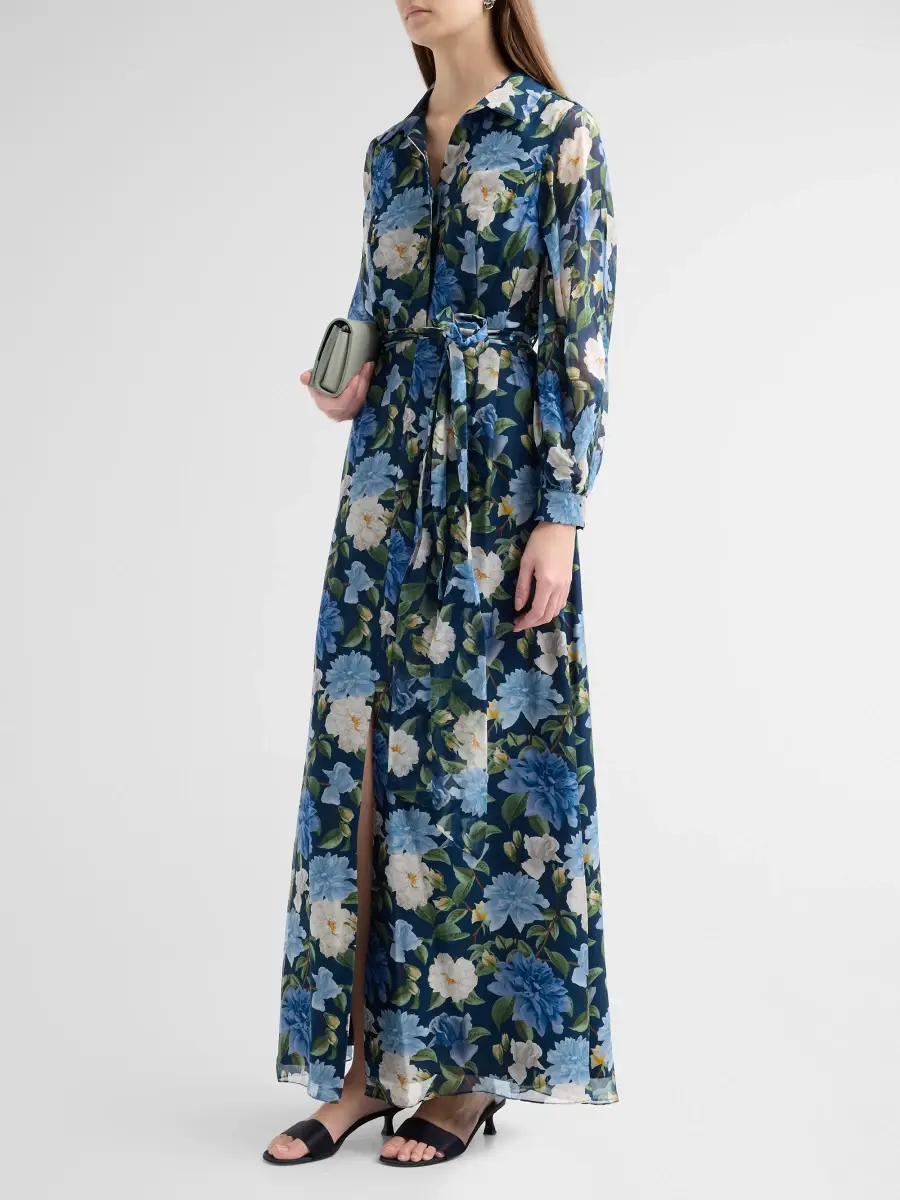 SACHIN & BABI Women's Priscilla Chiffon Shirt Gown | Thumbnail 4 SACHIN & BABI Women's Priscilla Chiffon Shirt Gown | Thumbnail 4