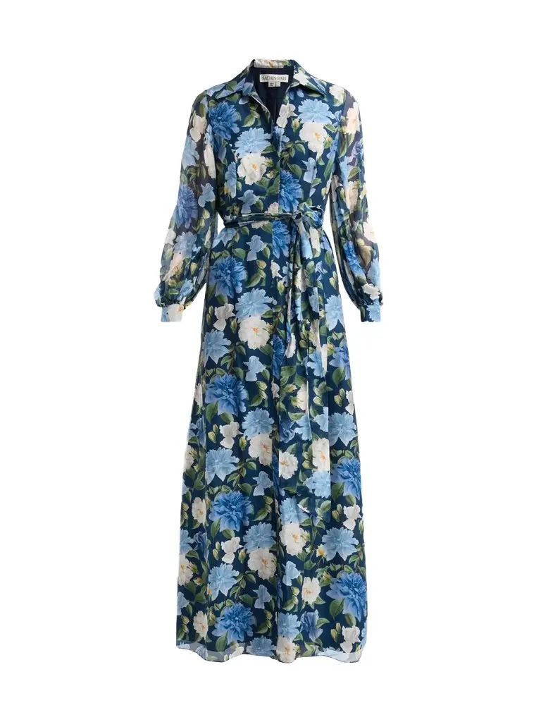 SACHIN & BABI Women's Priscilla Chiffon Shirt Gown