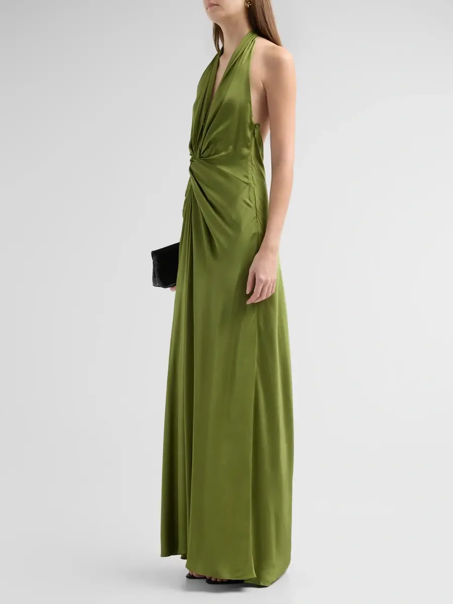 A.L.C. A. L.C. Women's Mabel Twist-Knot Halter Gown | Thumbnail 4 A.L.C. A. L.C. Women's Mabel Twist-Knot Halter Gown | Thumbnail 4