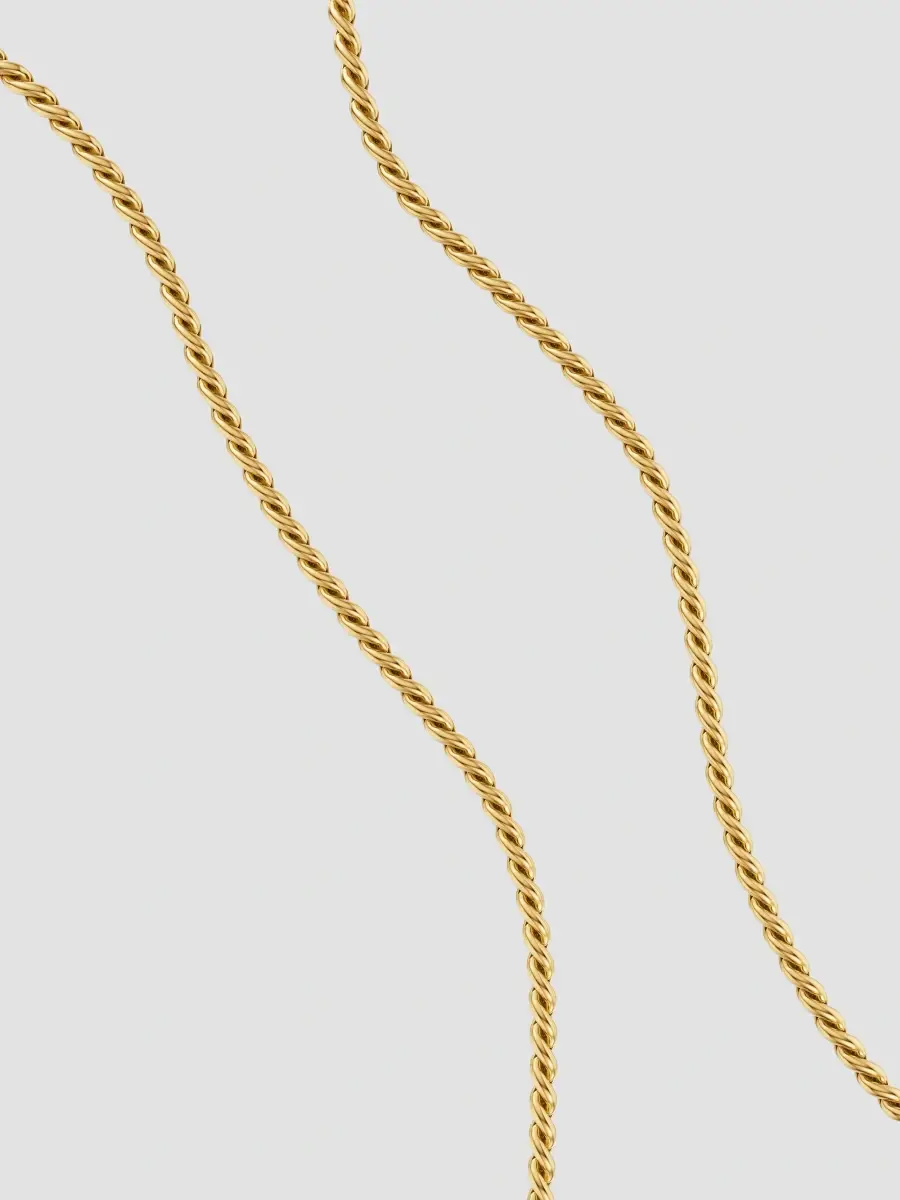 David Yurman Women's Sculpted Cable Chain Necklace in 18K Yellow Gold, 3.7MM | Thumbnail 3 David Yurman Women's Sculpted Cable Chain Necklace in 18K Yellow Gold, 3.7MM | Thumbnail 3