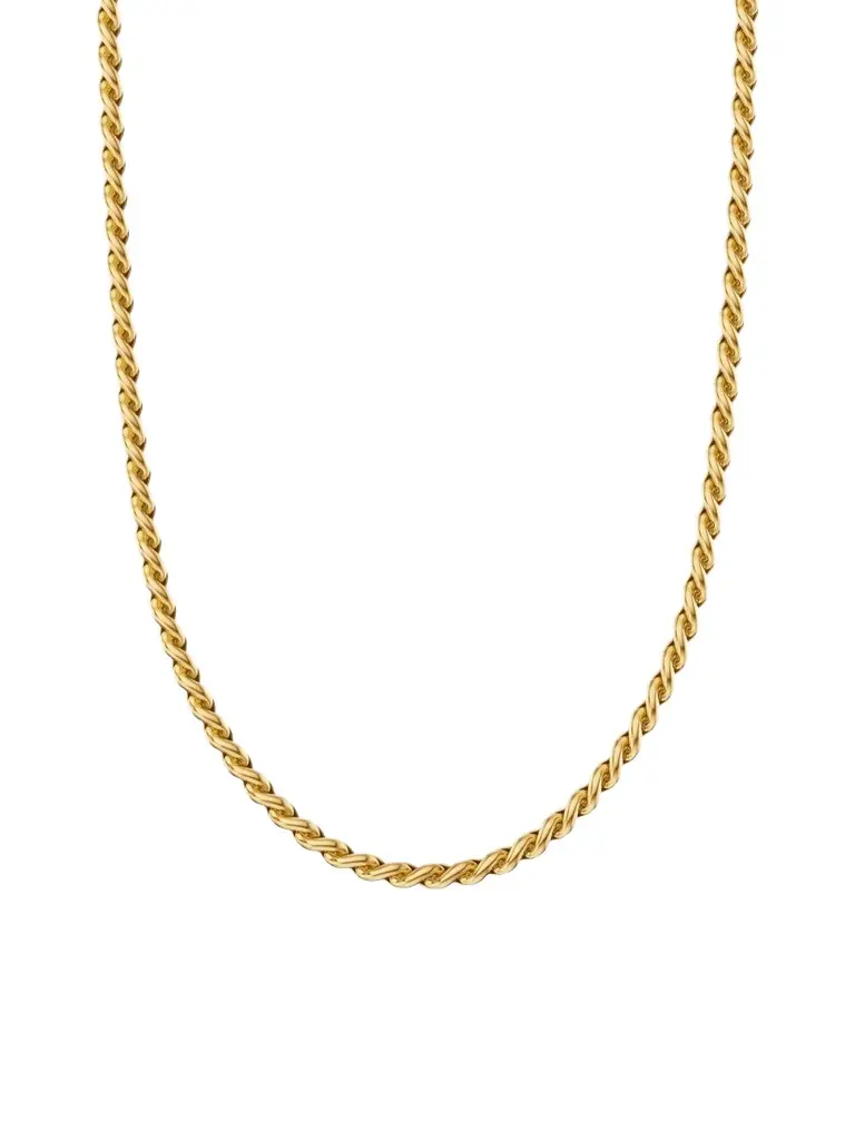 Women's Sculpted Cable Chain Necklace in 18K Yellow Gold, 3.7MM Women's Sculpted Cable Chain Necklace in 18K Yellow Gold, 3.7MM