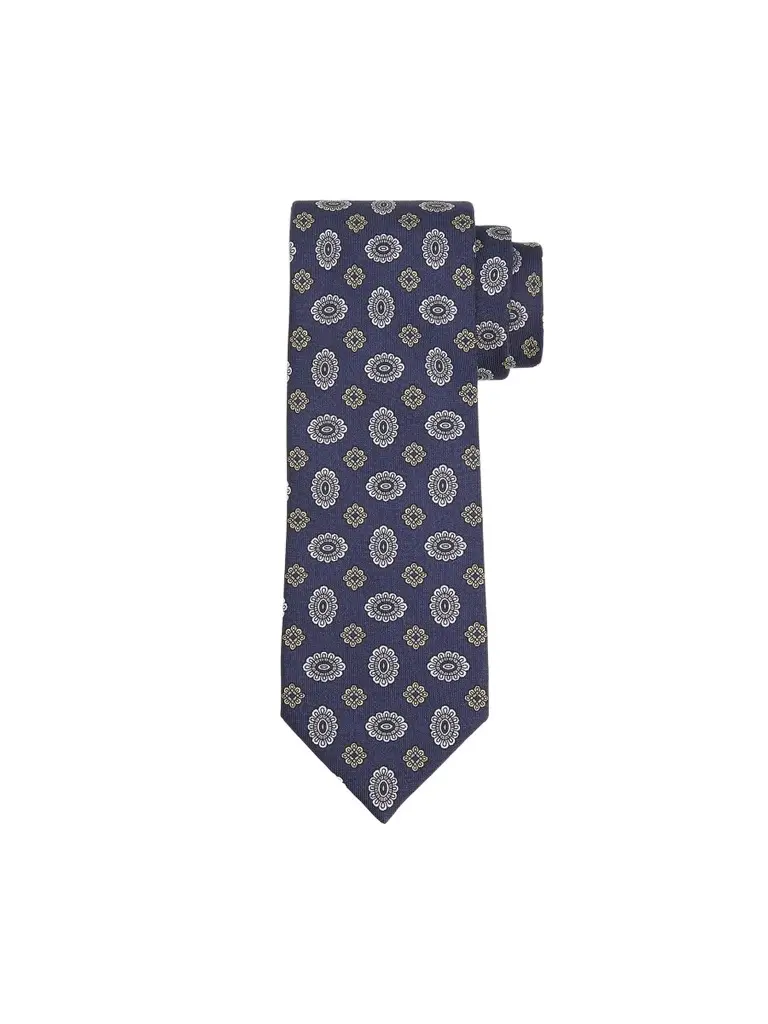 Brioni Men's Floral Medallion Silk Tie