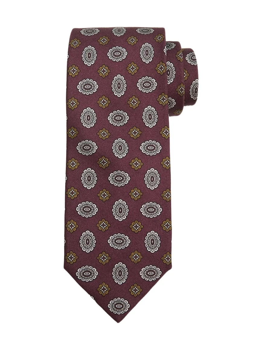Brioni Men's Floral Medallion Silk Tie