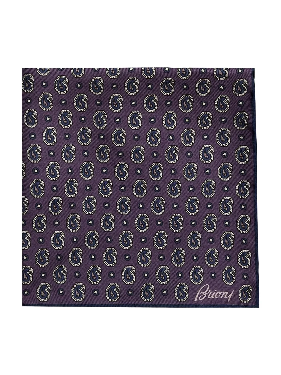 Men's Hand-Rolled Paisley Silk Pocket Square Men's Hand-Rolled Paisley Silk Pocket Square