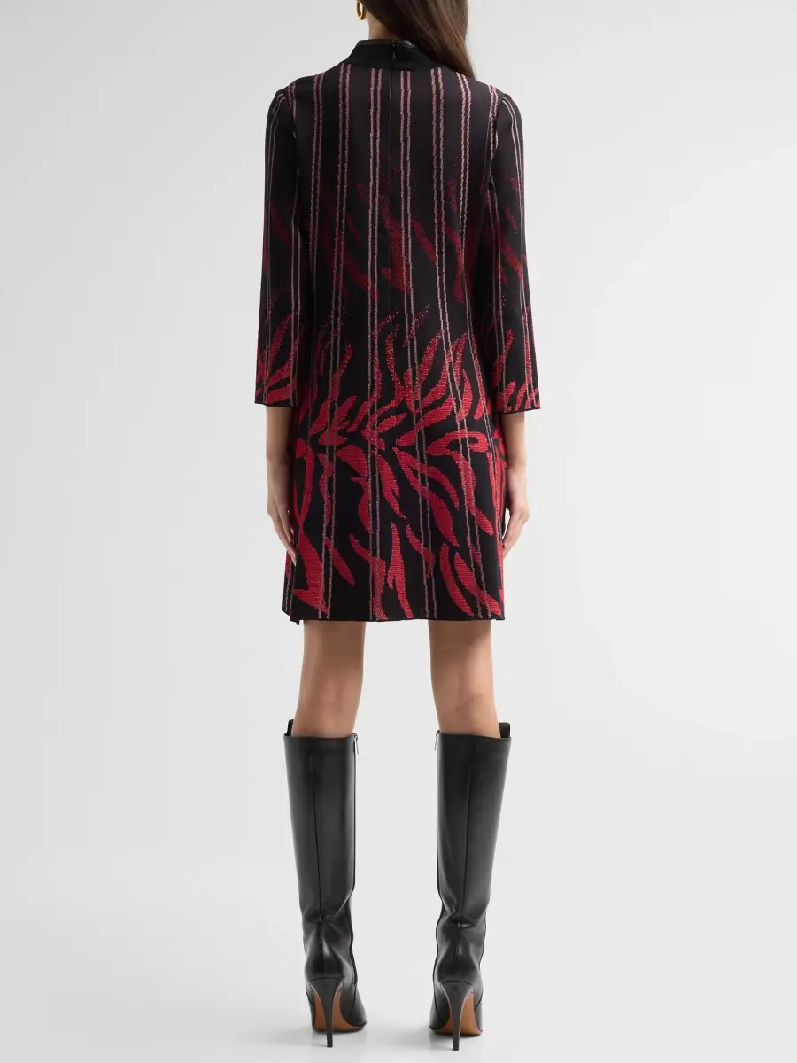Ming Wang Women's Petite Animal-Print Mini Dress | Thumbnail 3 Ming Wang Women's Petite Animal-Print Mini Dress | Thumbnail 3