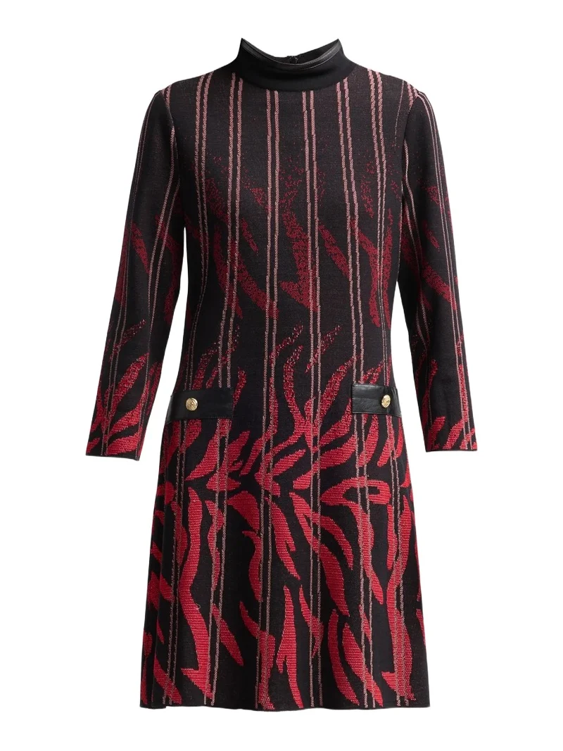 Women's Petite Animal-Print Mini Dress Women's Petite Animal-Print Mini Dress
