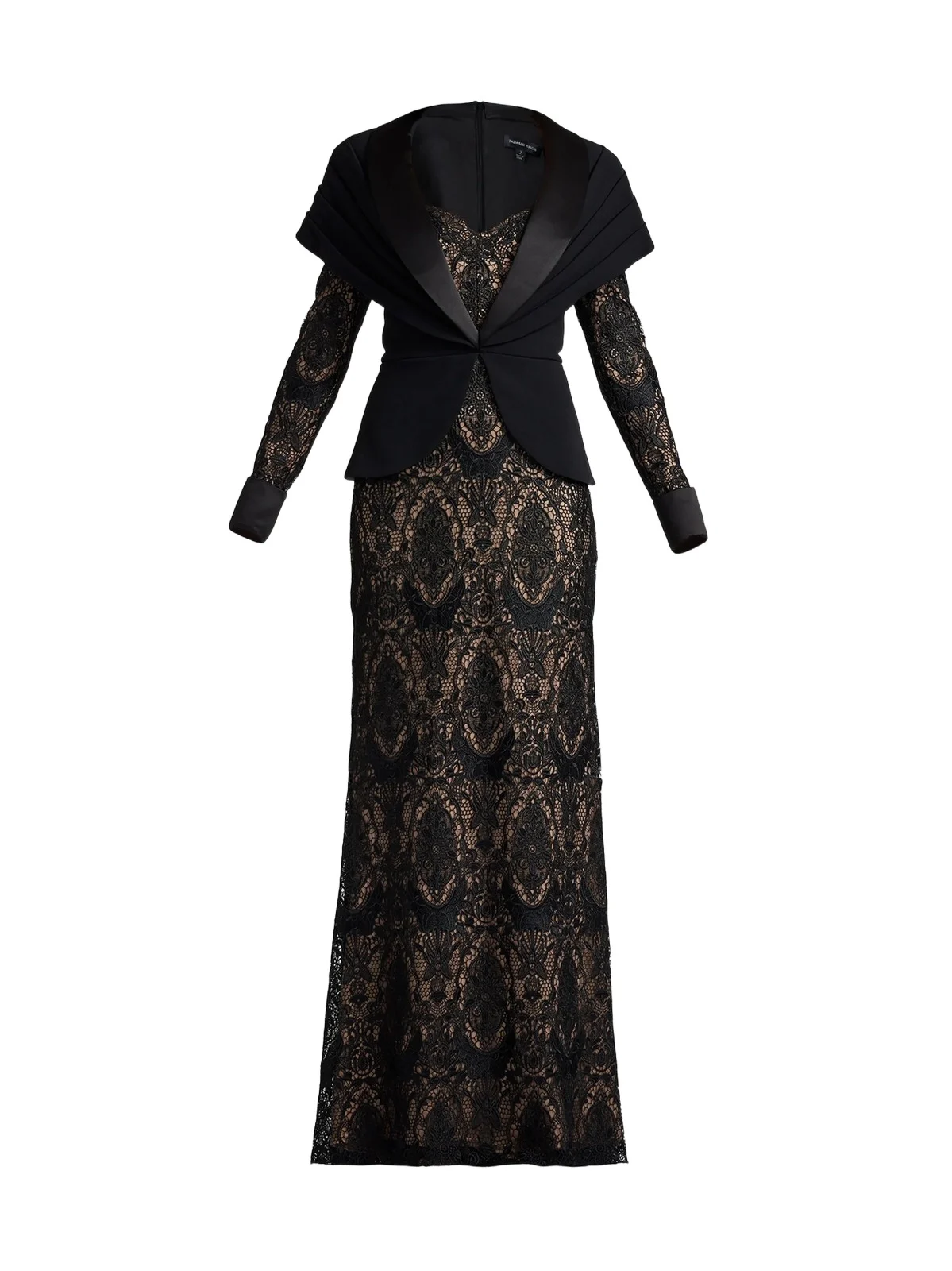 Tadashi Shoji Women's Carlotta Lace Illusion Gown