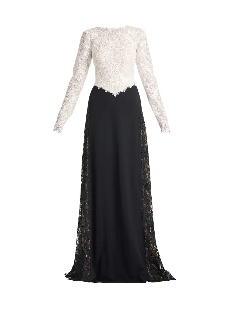Women's Vianne Two-Tone Lace A-Line Gown Women's Vianne Two-Tone Lace A-Line Gown