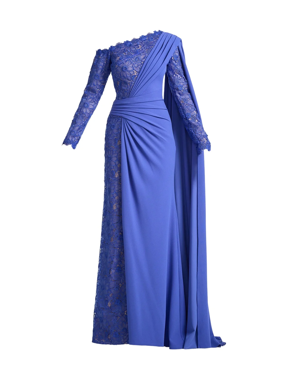 Tadashi Shoji Women's Ravelle Lace-Panelled Column Gown