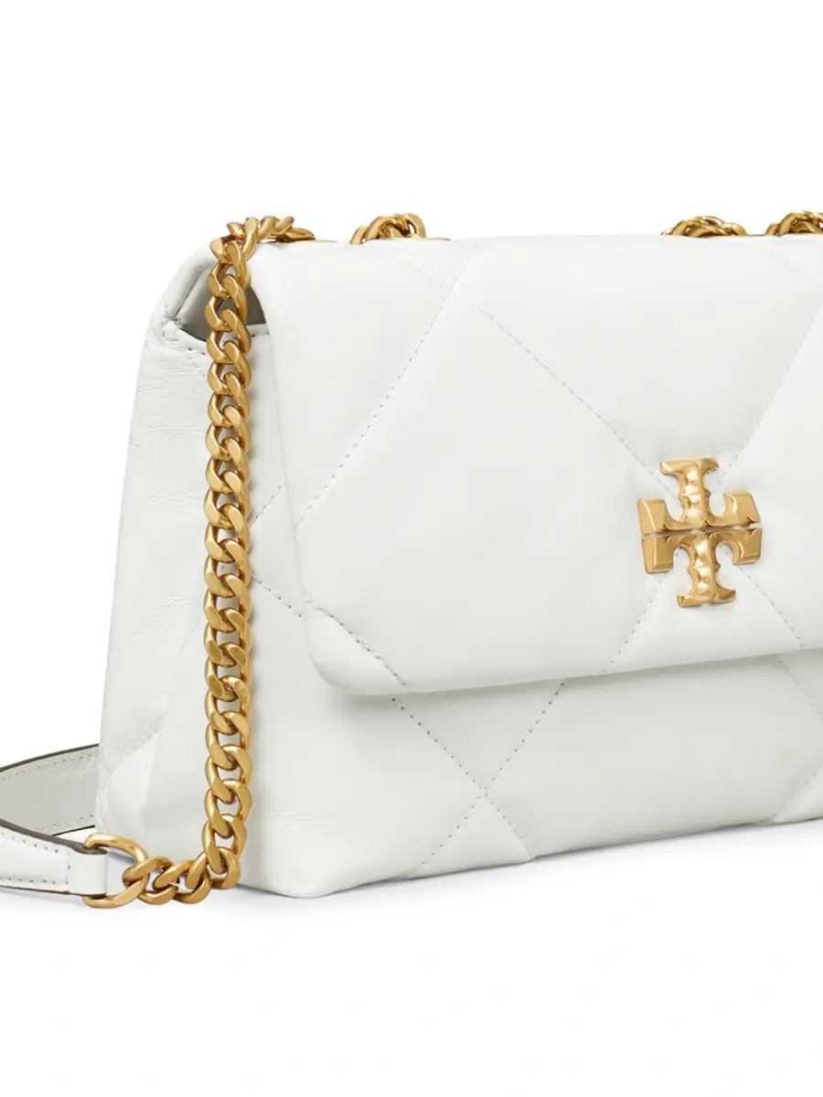 Tory Burch Women's Small Kira Diamond Leather Shoulder Bag | Thumbnail 4 Tory Burch Women's Small Kira Diamond Leather Shoulder Bag | Thumbnail 4