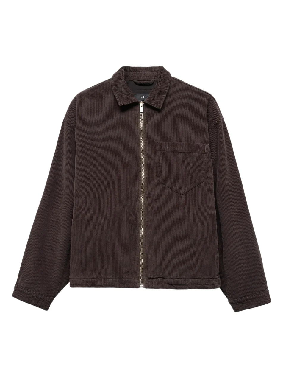 7 For All Mankind Men's Corduroy Full-Zip Shirt Jacket