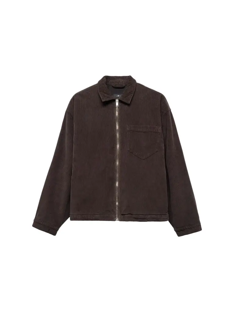 7 For All Mankind Men's Corduroy Full-Zip Shirt Jacket