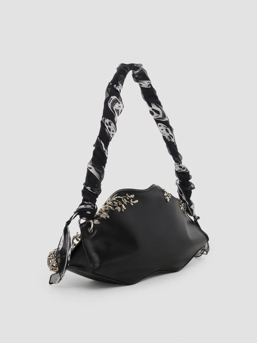 Alexander McQueen Women's Manta Embellished Leather Clutch | Thumbnail 3