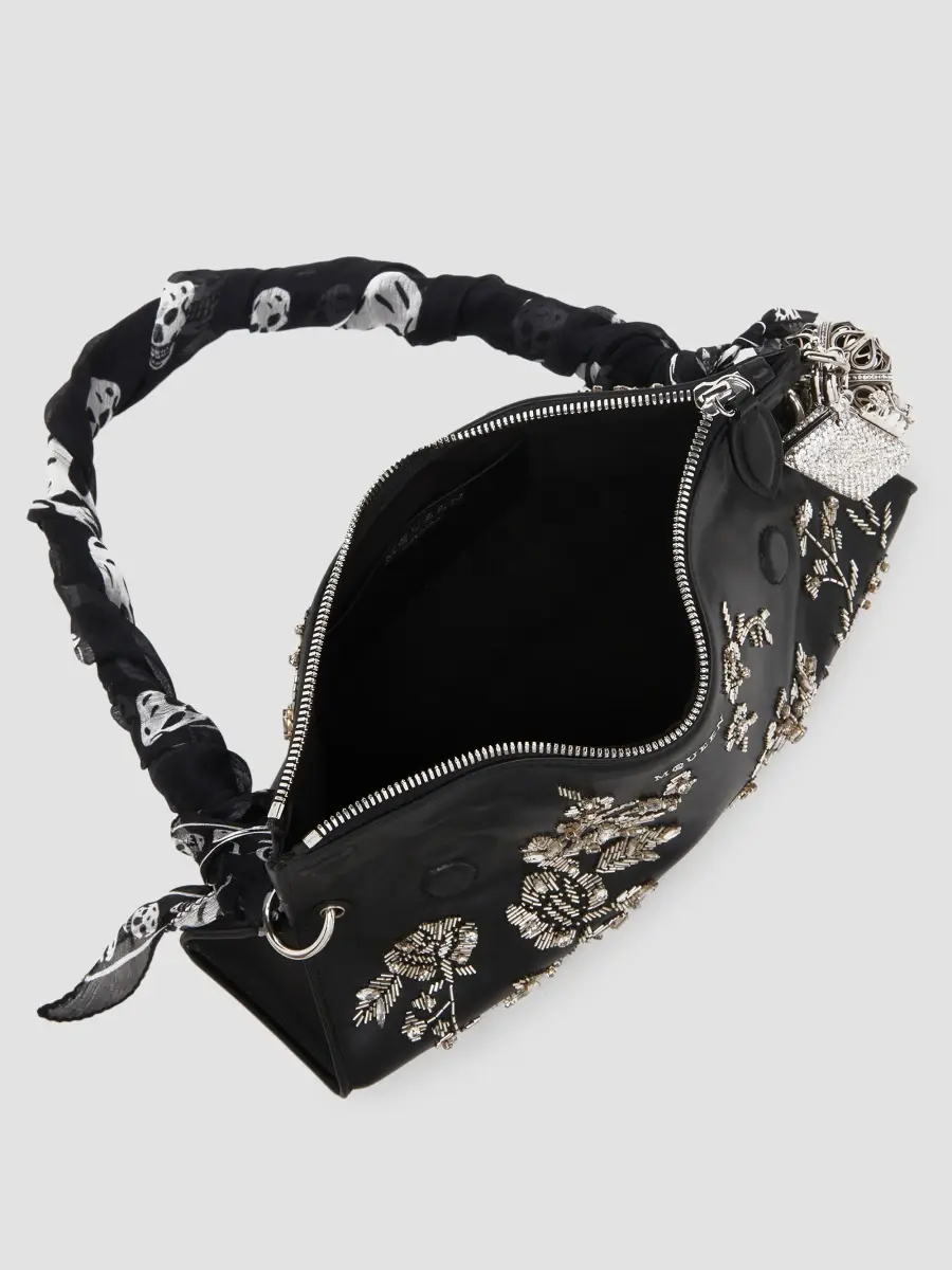 Alexander McQueen Women's Manta Embellished Leather Clutch | Thumbnail 4