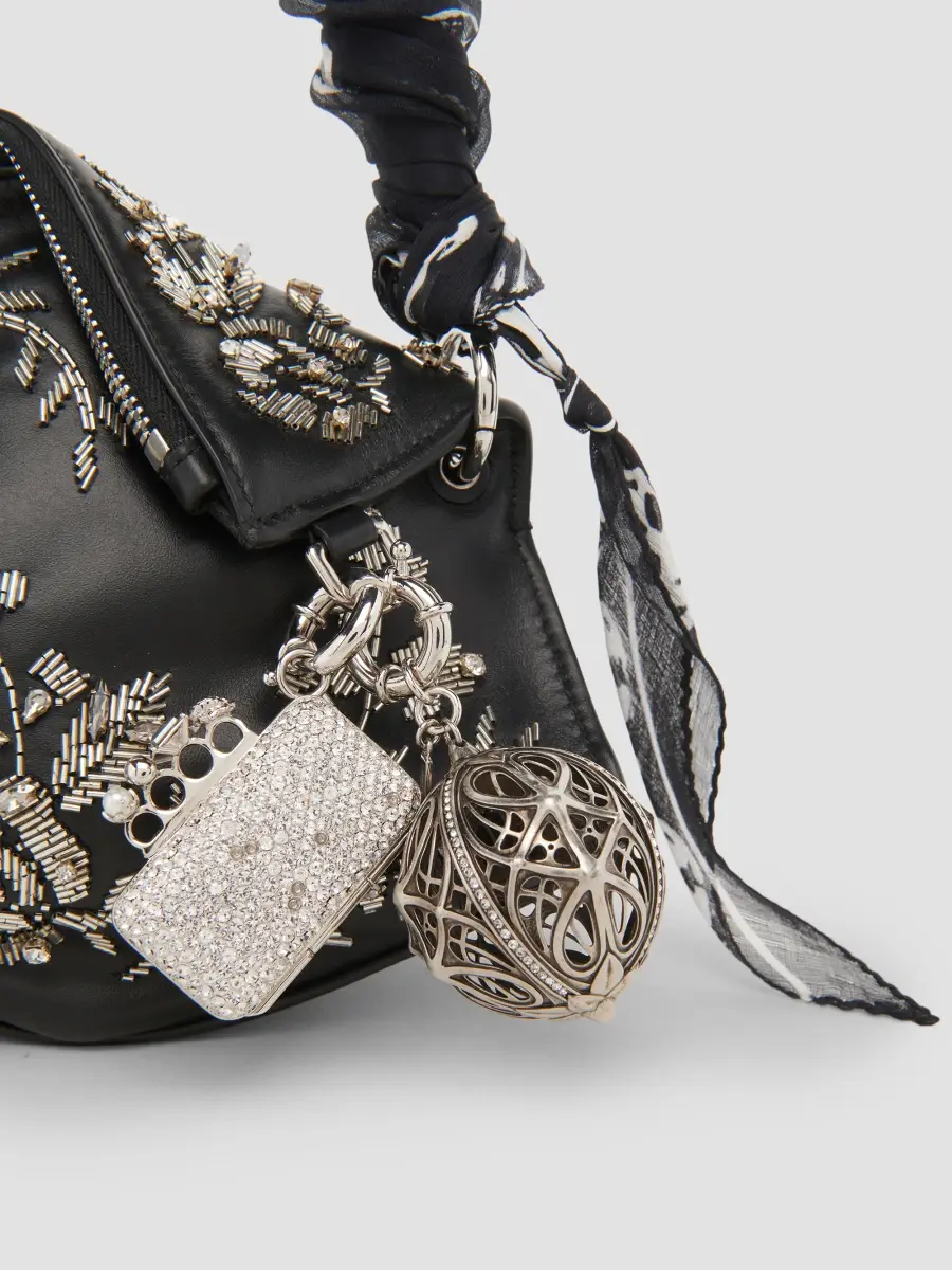 Alexander McQueen Women's Manta Embellished Leather Clutch | Thumbnail 7