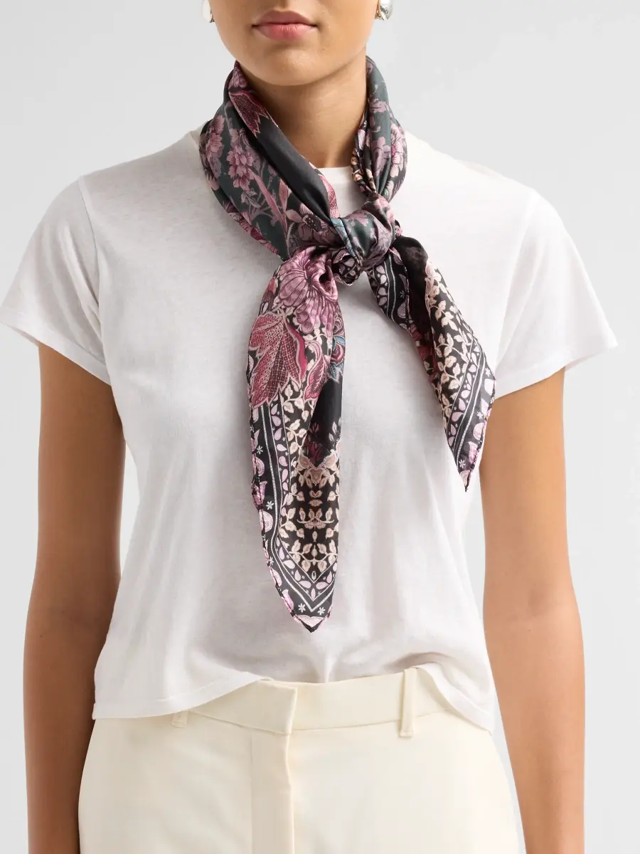 Johnny Was Women's Samia Silk Scarf | Thumbnail 3 Johnny Was Women's Samia Silk Scarf | Thumbnail 3