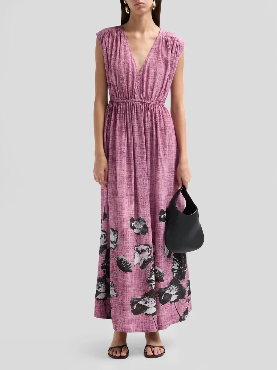 Johnny Was Women's Monade Ruched Floral Silk Maxi Dress | Thumbnail 2