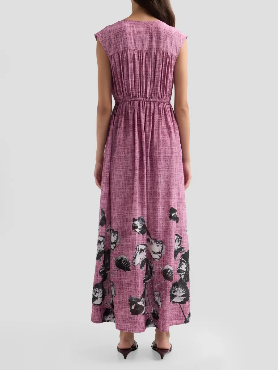 Johnny Was Women's Monade Ruched Floral Silk Maxi Dress | Thumbnail 3