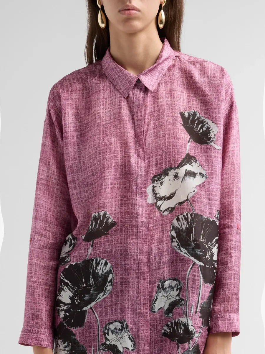 Johnny Was Women's The Audrey Floral Silk Shirt | Thumbnail 5 Johnny Was Women's The Audrey Floral Silk Shirt | Thumbnail 5
