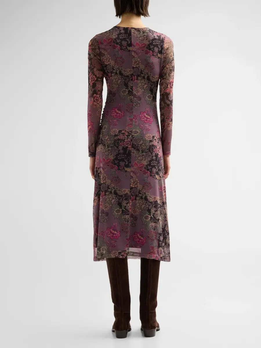 Johnny Was Women's Jemma Floral Mesh Sheath Midi Dress | Thumbnail 3