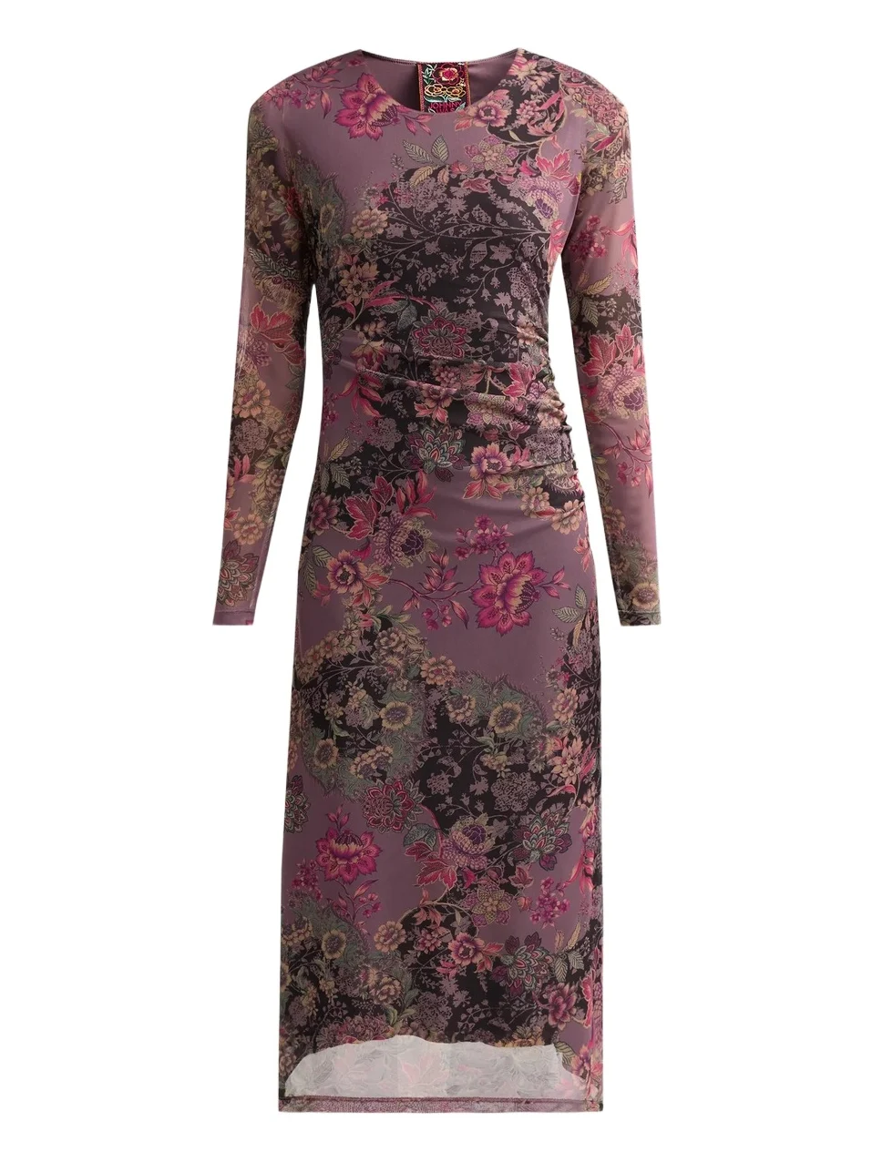 Women's Jemma Floral Mesh Sheath Midi Dress Women's Jemma Floral Mesh Sheath Midi Dress