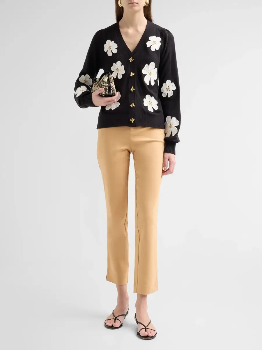 Lilly Pulitzer Women's Ana Stretch Cotton-Blend High-Rise Pants | Thumbnail 2 Lilly Pulitzer Women's Ana Stretch Cotton-Blend High-Rise Pants | Thumbnail 2