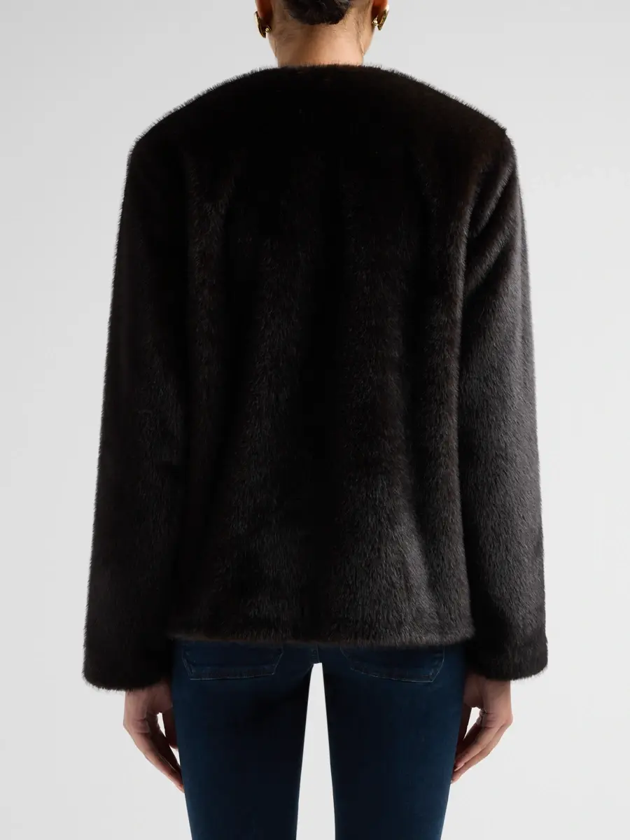 Veronica Beard Women's Griselda Faux-Fur Coat | Thumbnail 3 Veronica Beard Women's Griselda Faux-Fur Coat | Thumbnail 3