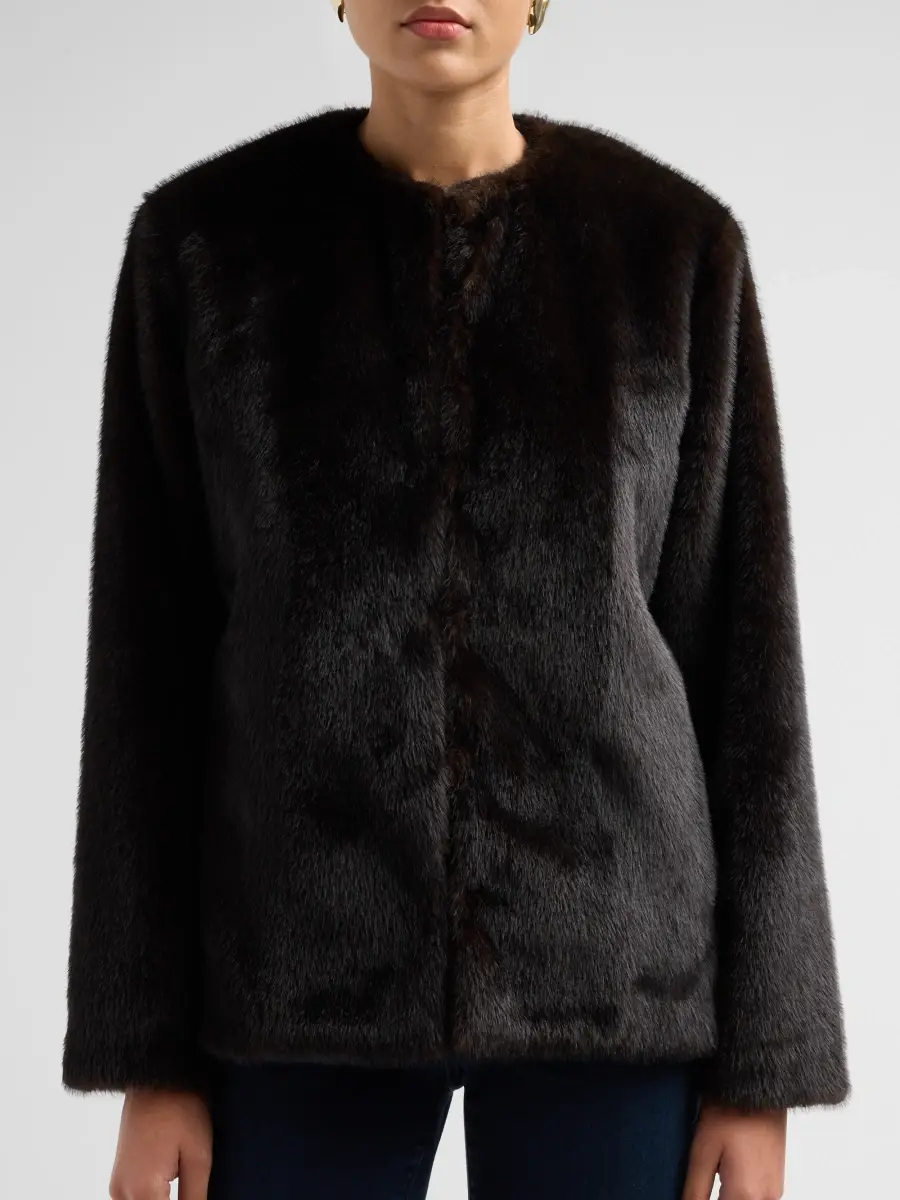 Veronica Beard Women's Griselda Faux-Fur Coat | Thumbnail 5 Veronica Beard Women's Griselda Faux-Fur Coat | Thumbnail 5