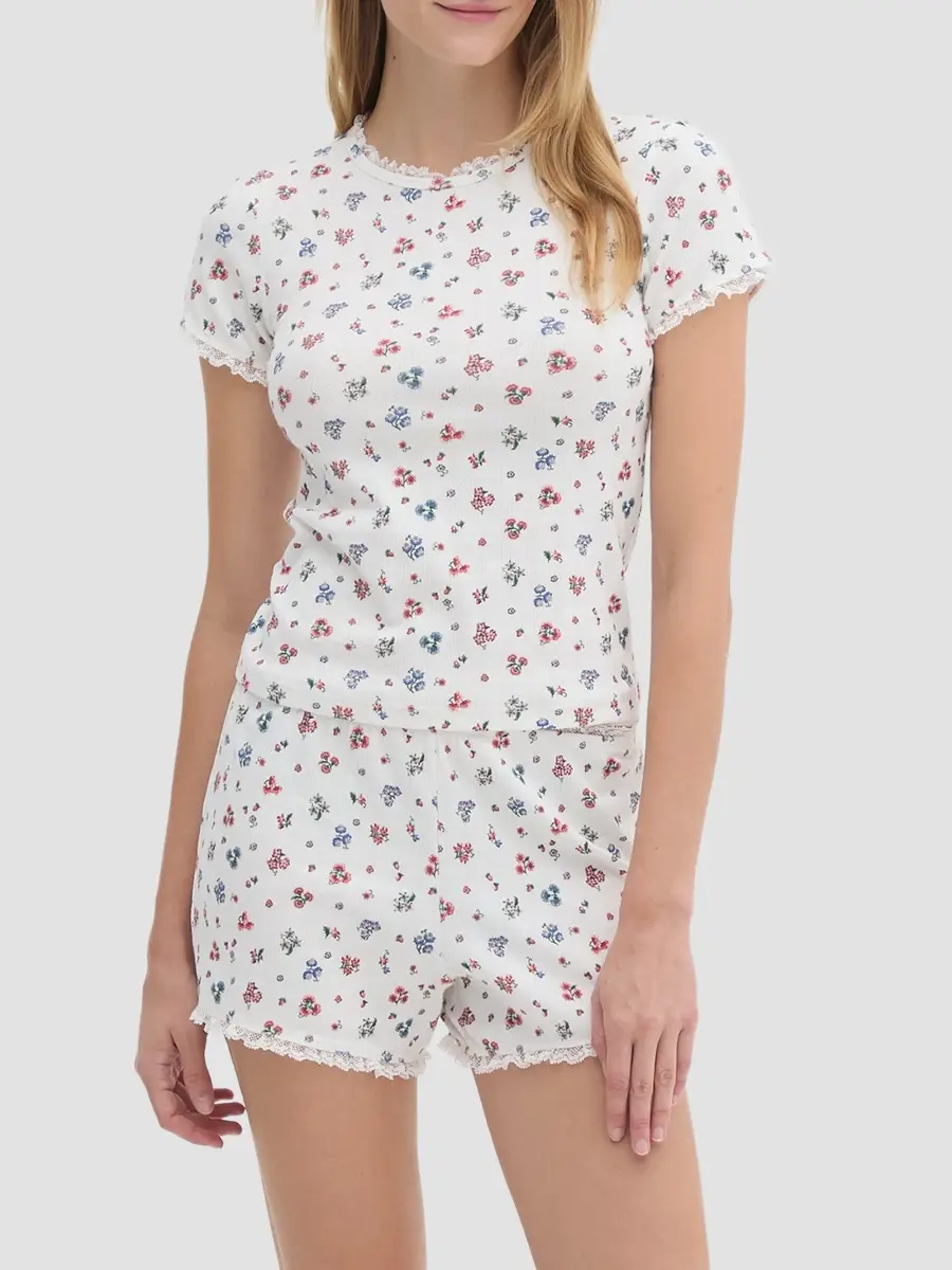 Hill House Home Women's The Coco Pointelle Pajama Set | Thumbnail 2 Hill House Home Women's The Coco Pointelle Pajama Set | Thumbnail 2