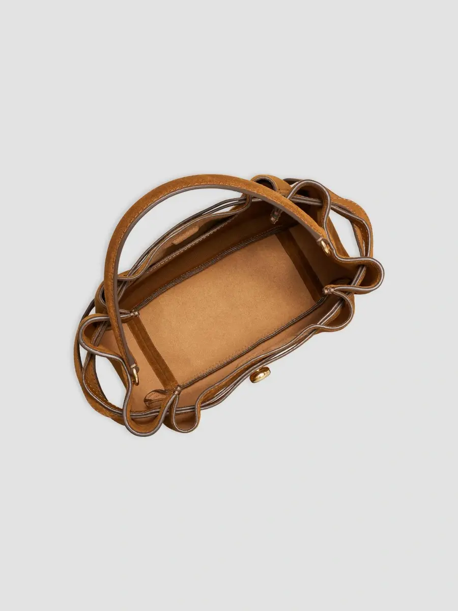 Tory Burch Women's Romy Suede Bucket Bag | Thumbnail 4 Tory Burch Women's Romy Suede Bucket Bag | Thumbnail 4