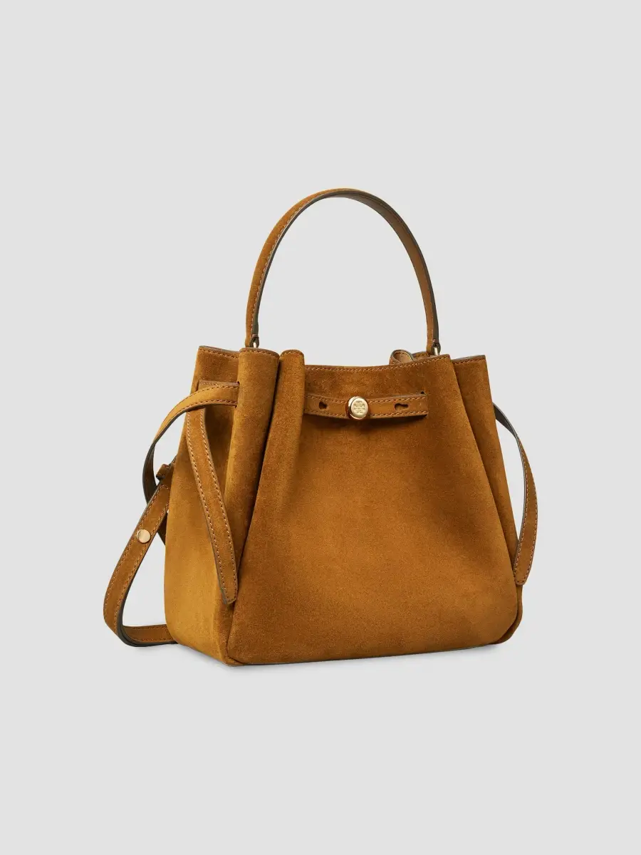 Tory Burch Women's Romy Suede Bucket Bag | Thumbnail 5 Tory Burch Women's Romy Suede Bucket Bag | Thumbnail 5