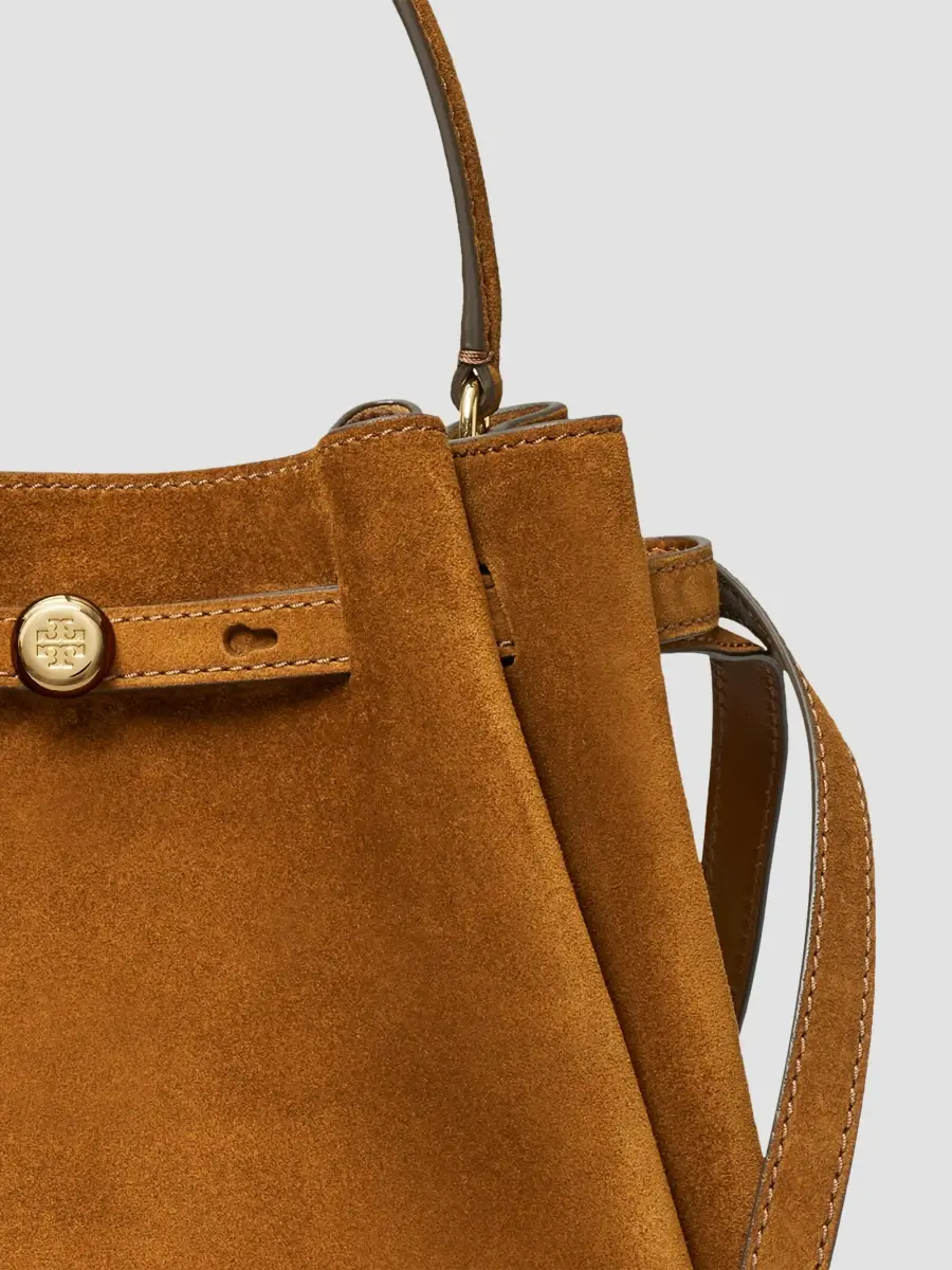 Tory Burch Women's Romy Suede Bucket Bag | Thumbnail 6 Tory Burch Women's Romy Suede Bucket Bag | Thumbnail 6