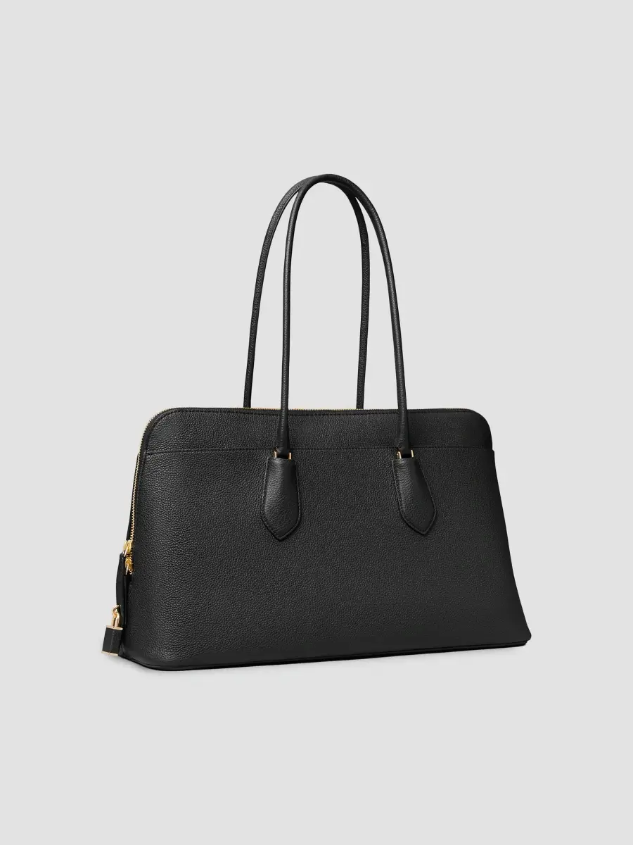 Tory Burch Women's Lock Pebbled Leather Shoulder Bag | Thumbnail 4 Tory Burch Women's Lock Pebbled Leather Shoulder Bag | Thumbnail 4