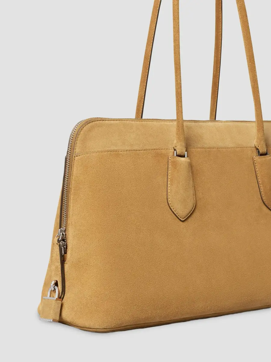Tory Burch Women's Lock Suede Shoulder Bag | Thumbnail 5 Tory Burch Women's Lock Suede Shoulder Bag | Thumbnail 5