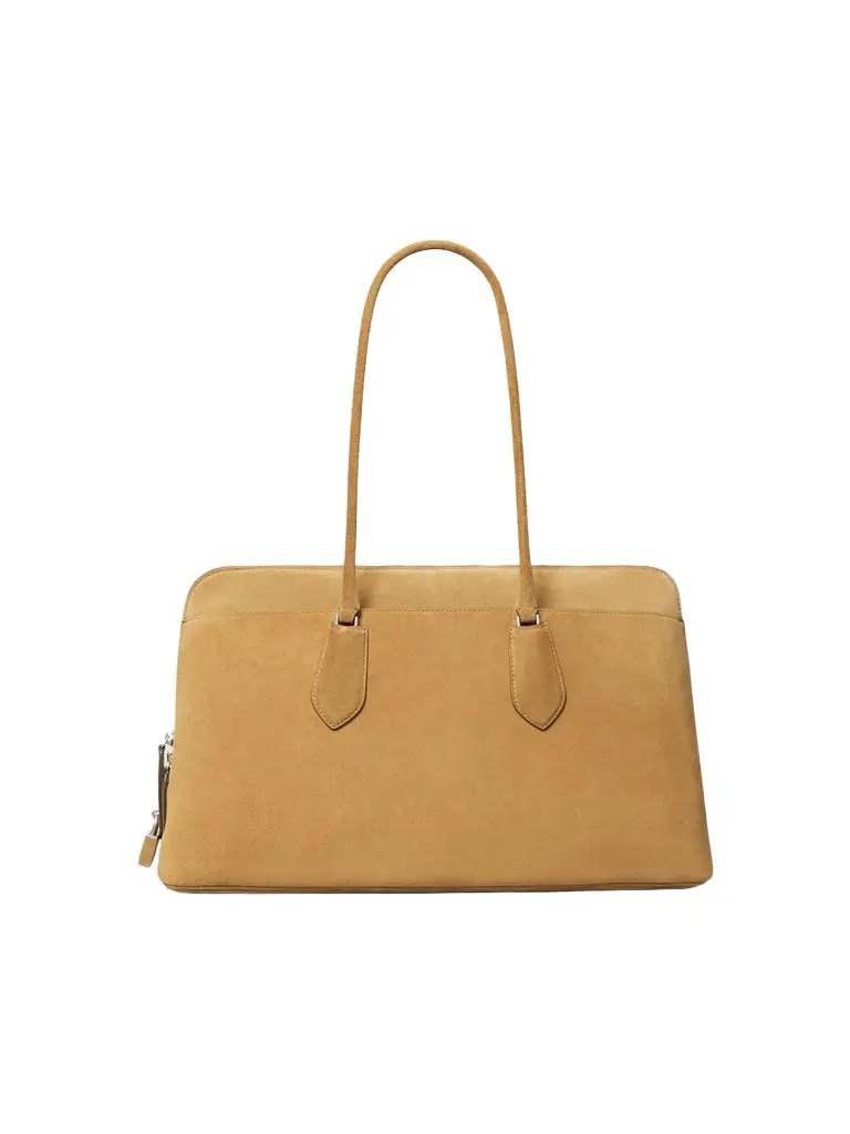 Tory Burch Women's Lock Suede Shoulder Bag