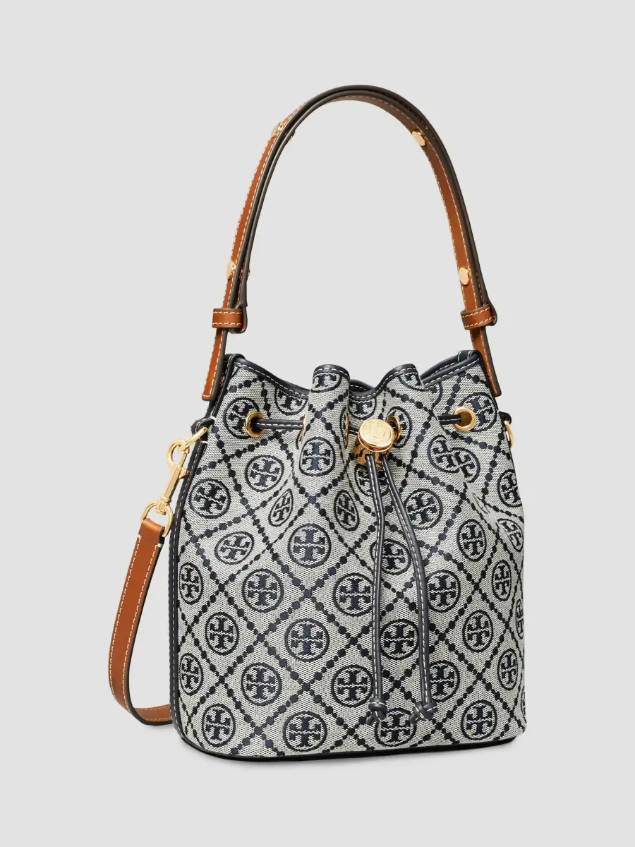 Tory Burch Women's T Monogram Canvas Bucket Bag | Thumbnail 5 Tory Burch Women's T Monogram Canvas Bucket Bag | Thumbnail 5