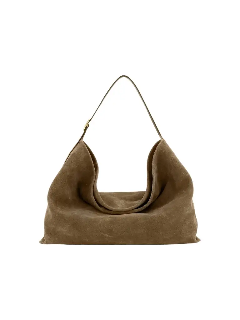 Vince Women's Vivian Medium Suede Hobo Bag