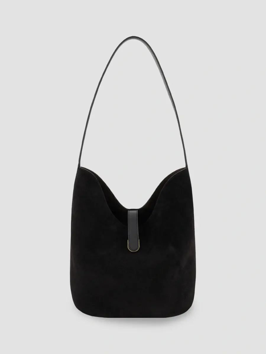 Vince Women's Eris Medium Suede Bucket Bag | Thumbnail 2 Vince Women's Eris Medium Suede Bucket Bag | Thumbnail 2