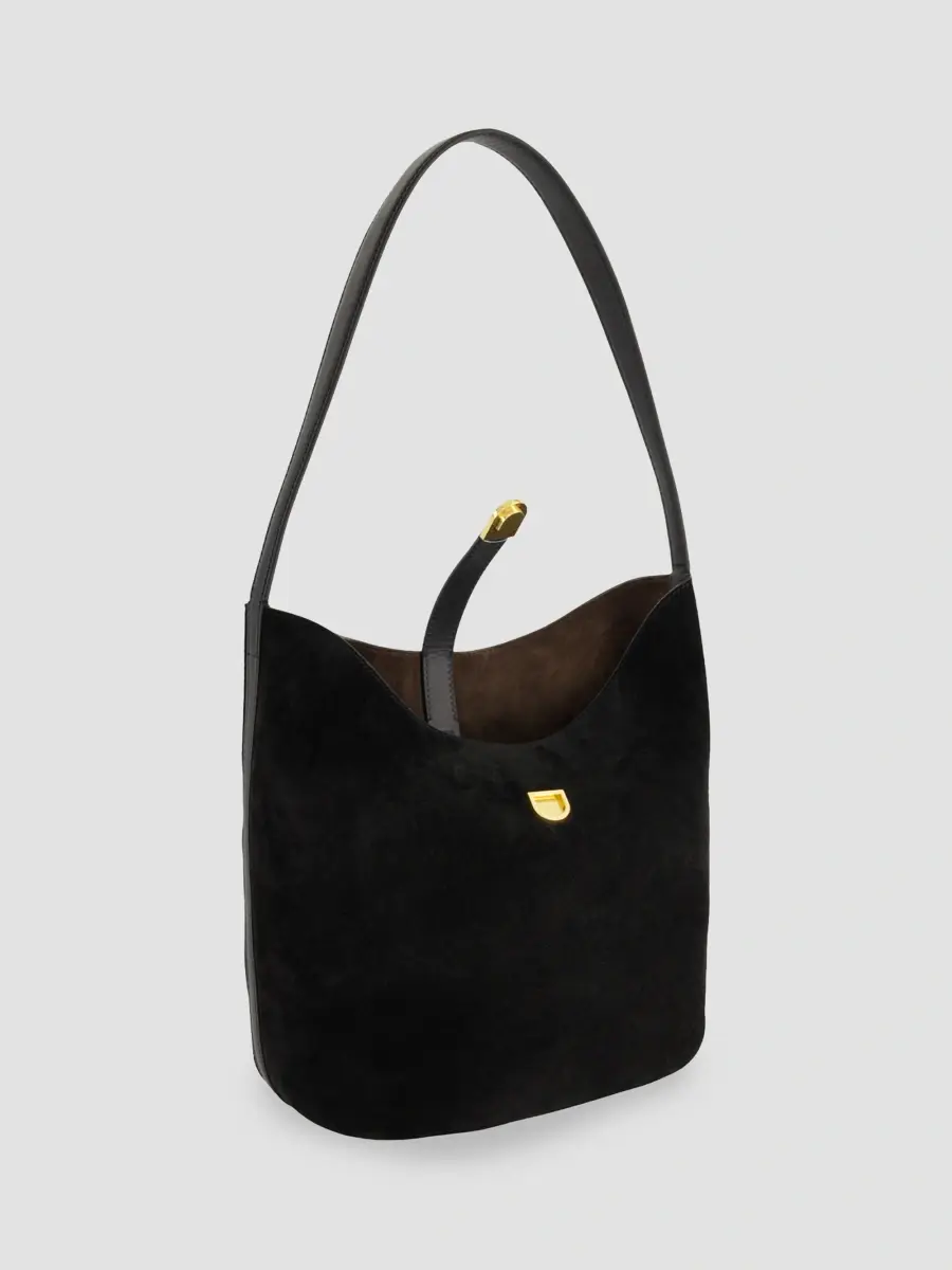 Vince Women's Eris Medium Suede Bucket Bag | Thumbnail 5 Vince Women's Eris Medium Suede Bucket Bag | Thumbnail 5